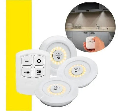 LAMPARAS LUZ LED X 3 PORTATIL INALAMBRICA