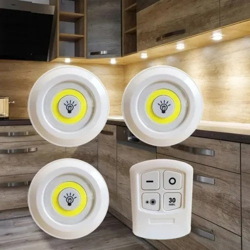 LAMPARAS LUZ LED X 3 PORTATIL INALAMBRICA