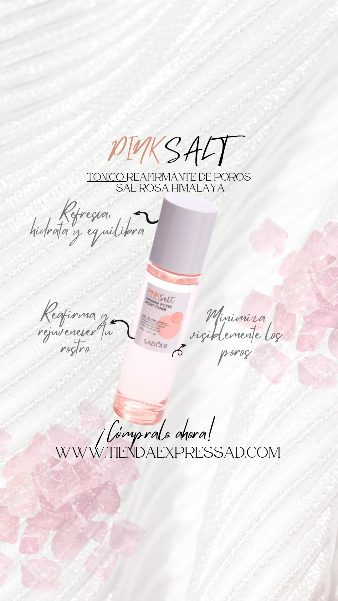 KIT SADOER SAL ROSA HIMALAYA CON CENTELLA ASIÁTICA + ÁCIDO HIALURÓNICO