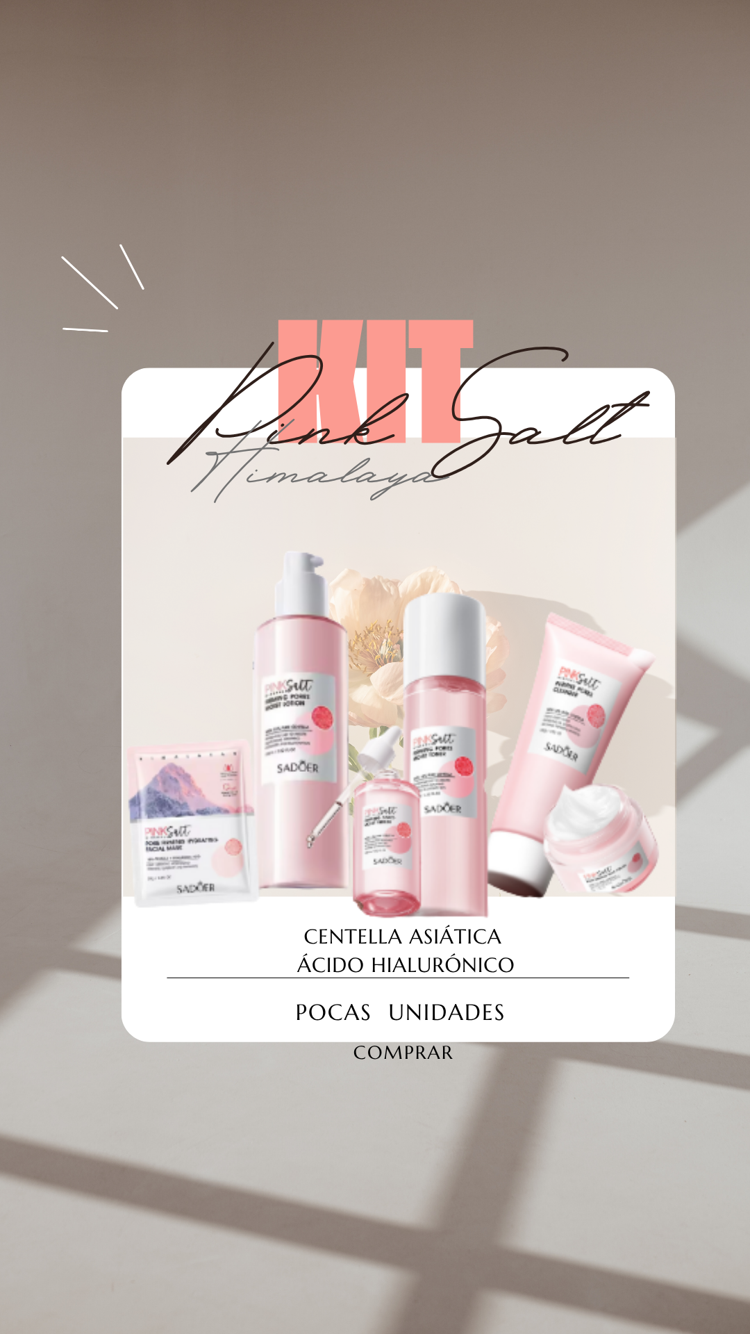 KIT SADOER SAL ROSA HIMALAYA CON CENTELLA ASIÁTICA + ÁCIDO HIALURÓNICO